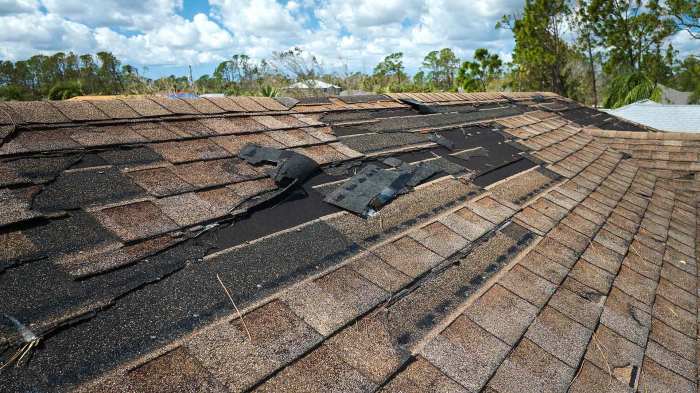What should you do, if your roof was damaged by wind