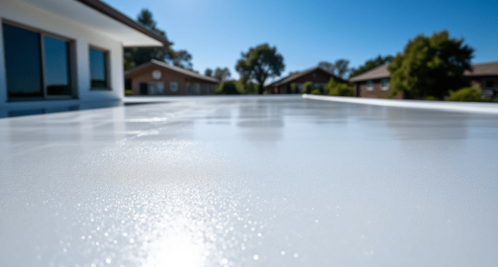 Water Based Paint Heat Reflective Roof Coating Service at ₹ 45/square ...