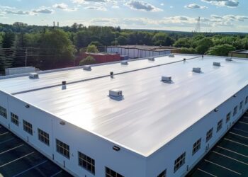 Industrial roofing systems installation