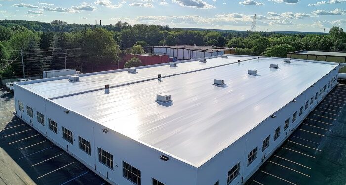 Industrial roofing systems installation